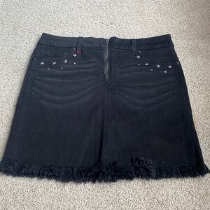 Idyllwind Black Denim Mini Skirt — Size Small!!